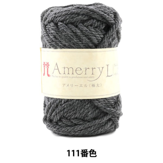 秋冬紗線 “ Amerry L(Ameryel)(極厚)111顏色” Hamanaka