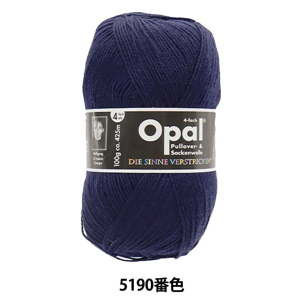 袜子纱线 纱线 “ Uni(Uni)4-镀5190颜色”蛋白石蛋白石