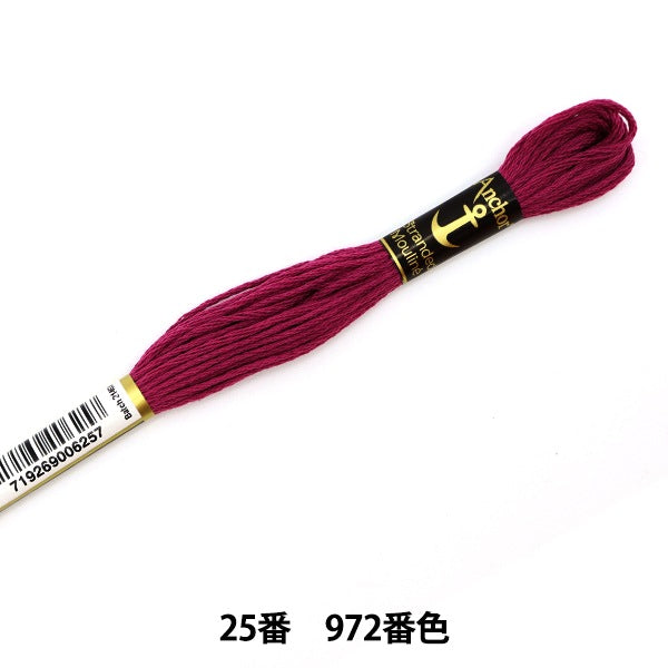 刺绣线“锚(锚)25th刺绣线972颜色”