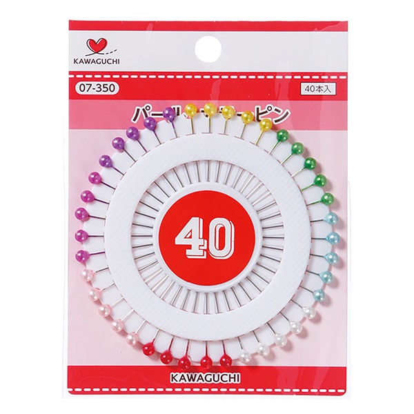 Marking pin "Pearl Color Pin 40 pieces 07-350" Kawaguchi Kawaguchi Oguchi