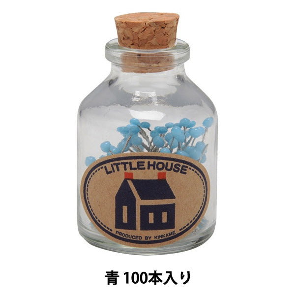 待ち針 『LITTLE HOUSE (リトルハウス) ビン入り待ち針 441043-6』 金亀糸業