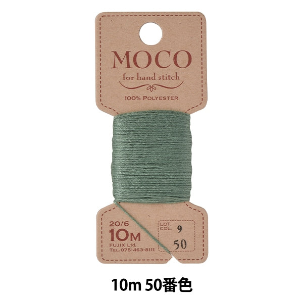 手-Sewn线程“ Moco Stitch Thread 10m 50th颜色” Fujix Fujix