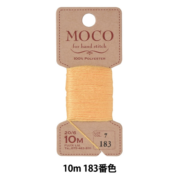手-Seewn线程“ Moco Stitch Thread 10m 183th颜色” Fujix Fujix