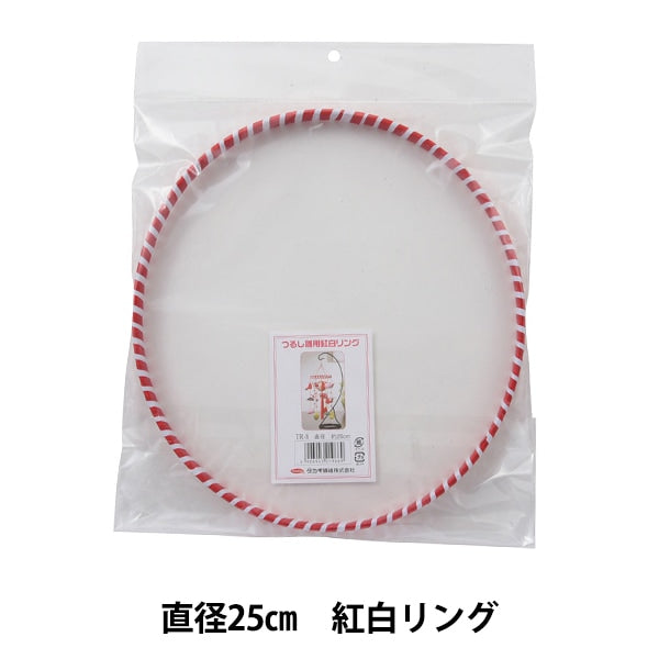 手工艺材料“ Tsurushi Hina红色和白环25厘米TR-8” Panami Panami takagi纤维
