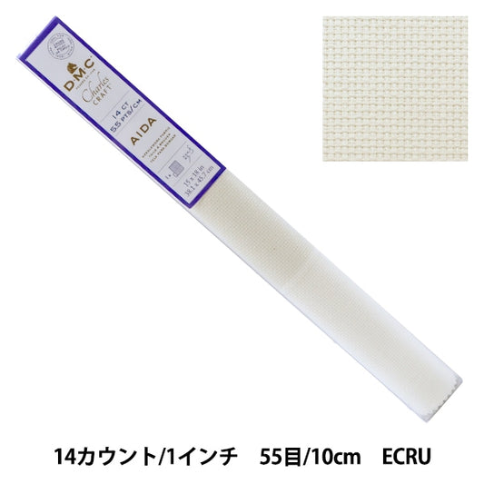 刺绣布 “ Charles Craft Aida(AIDA)14个计数55 ECRU(ECLUS)GD1436BX” DMC DM SEA