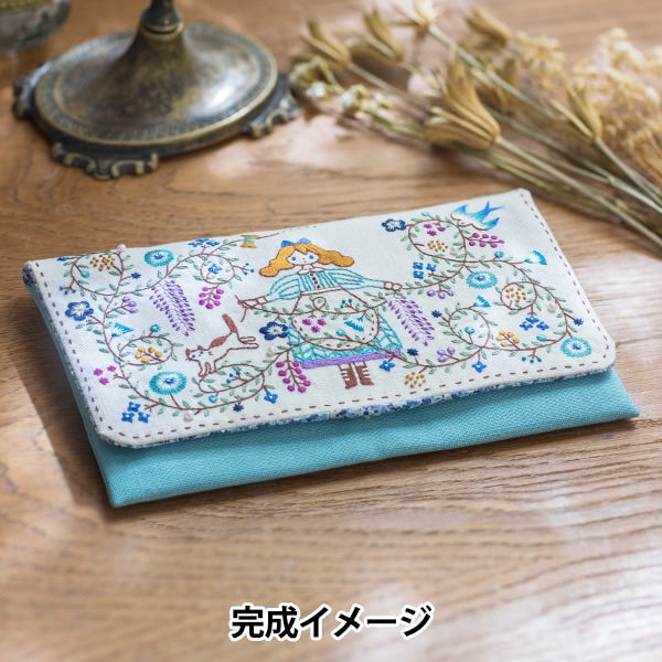 Embroidery kit "Flower and My Story Flap Pouch 542115" Lecien Lecien COSMO Cosmo