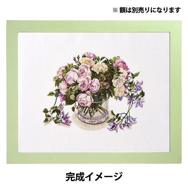 刺绣套件“ Fujiko Collection Cross Stitch French Rose No.552109” Lecien Lecien 宇宙