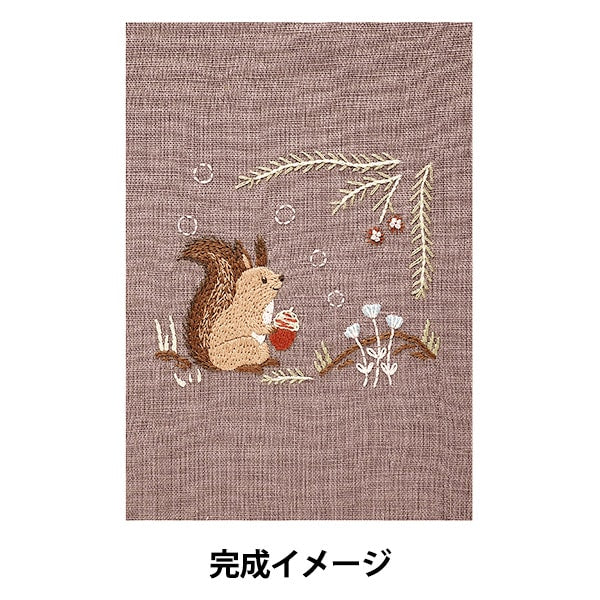 Embroidery kit "Chicchi Animal living in the forest for 12 months Ezoris JPT63" DMC DMSI