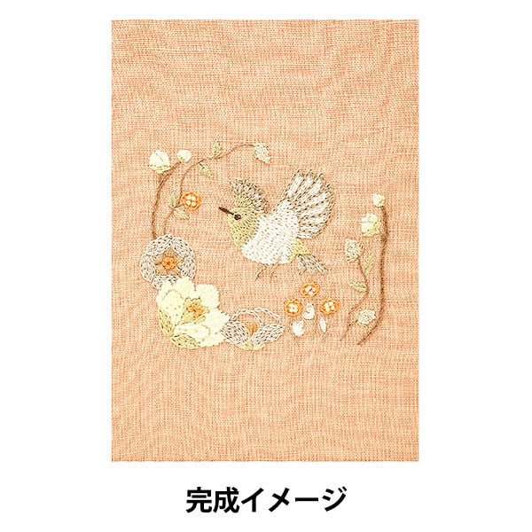 Embroidery kit "CHICCHI An animal living in the forest 12 months of wealthy flowers JPT65" DMC DM Sea