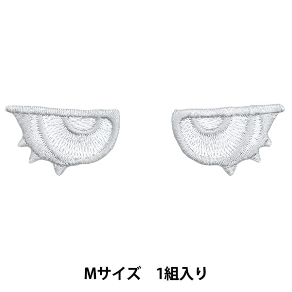 ワッペン 『ぬいにょんワッペン フェイスメイク Mサイズ YZNW-07』