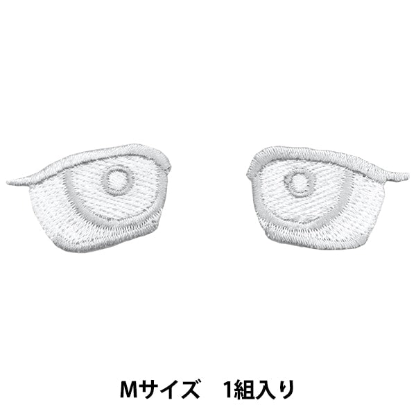 ワッペン 『ぬいにょんワッペン フェイスメイク Mサイズ YZNW-08』