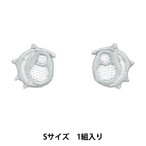 ワッペン 『ぬいにょんワッペン フェイスメイク Sサイズ YZNW-01』