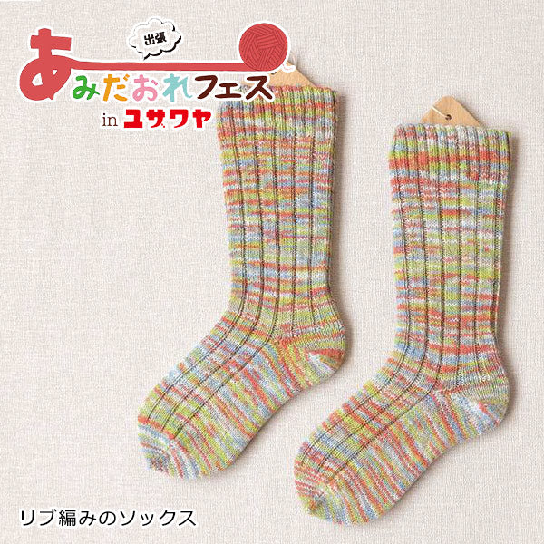 编织套件“里贝袜子暖色H167-230-208” Hamanaka
