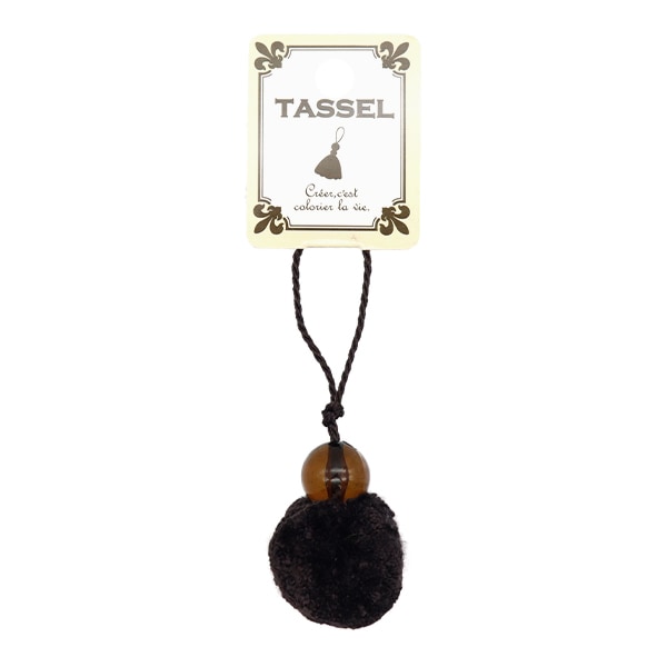 Handicraft parts "Bonbon about 4.5cm dark brown BX1295-6"