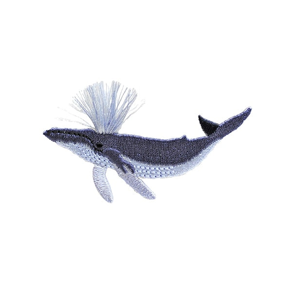 ワッペン 『ふさふさワッペン クジラ H459-156-6』 Hamanaka ハマナカ