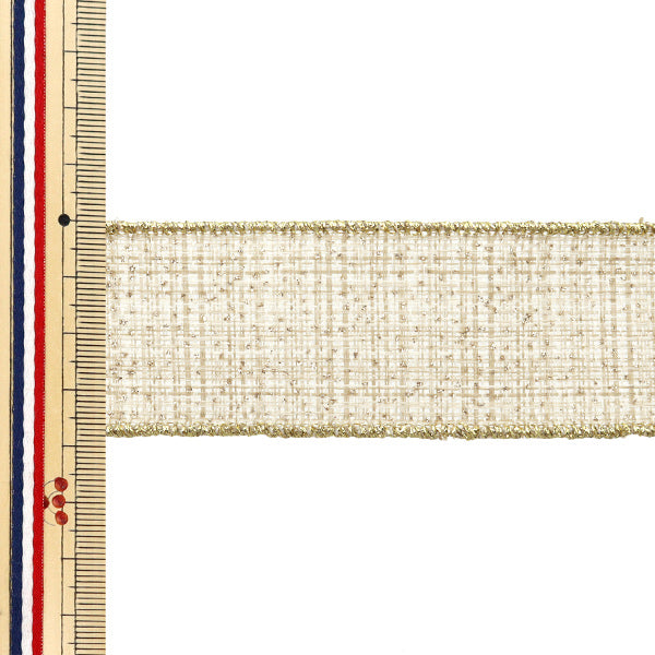 【数量5から】 リボン 『ジャパネスク 約3.8cm幅 ナチュラル 19番色 9351』 AOYAMARIBBON 青山リボン