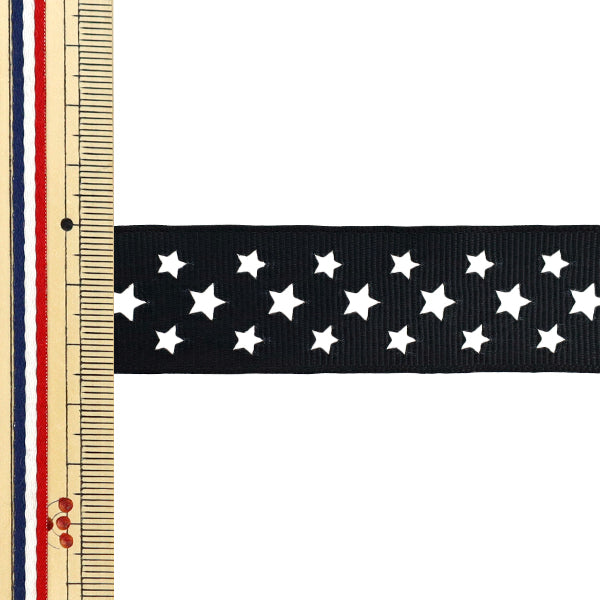 絲帶 格罗格兰絲帶 星形约宽25mm×长2m黑色yrc250 -25"