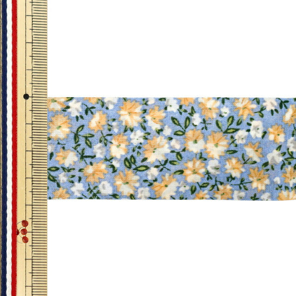 絲帶 《印刷》絲帶 花卉2025约宽38mm×长2m蓝色YRC2538-38"