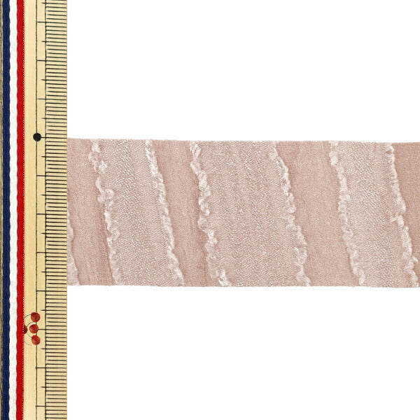 絲帶 《闪亮的弗里尔》絲帶 2025约宽38mm×长2m粉红色YRC2525-38"