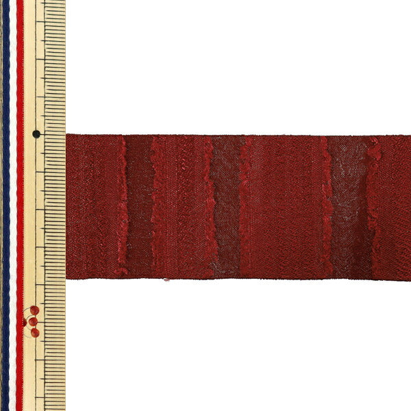 絲帶 《闪亮的弗里尔》絲帶 2025约宽38mm×长2m红色YRC2525-38"