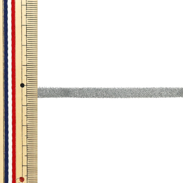 【数量5起】 絲帶 金属单面天鹅绒絲帶 约6mm宽0号色UR-3500"