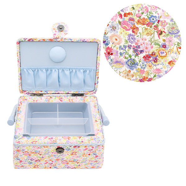 Sewing box "Liberty Fabric Sewing Basket SO2-122222122XE" 【Yuzawayaoriginal】