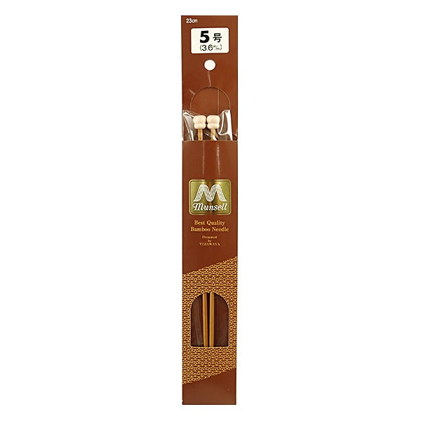 编织针 “硬竹编织针 第二针与迷你球23cm 5“ Mansell Mansel