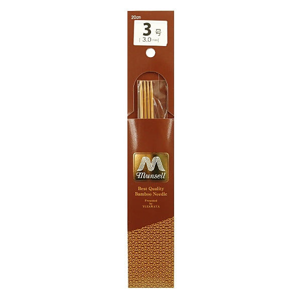 编织针 “硬竹编织针 4针20厘米3“ Mansell Mansel