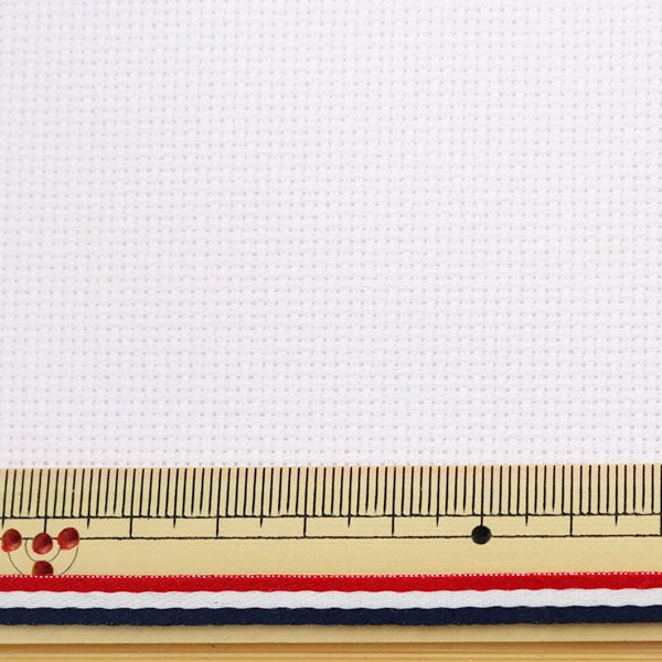 Embroidery Fabric "GOLD Standard Aida (Aida) 18 count 70 eyes WHITE (white) GD1836BX-6750" DMC Diementsis