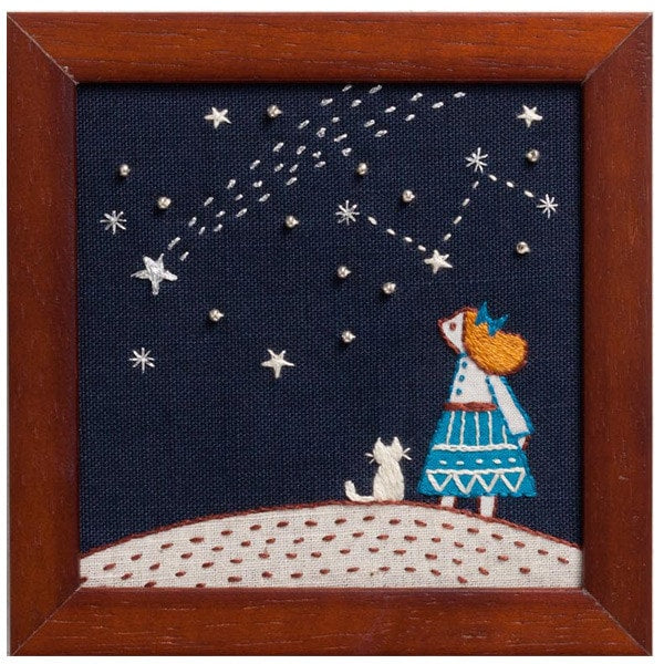 Embroidery kit "Starry Sky Sky No.835" Lecien Lecien COSMO Cosmo