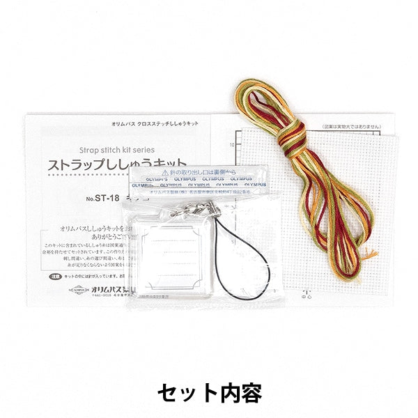 刺绣套件“交叉针迹刺绣套件皮带Shushu Kit蘑菇ST-18” Olympus