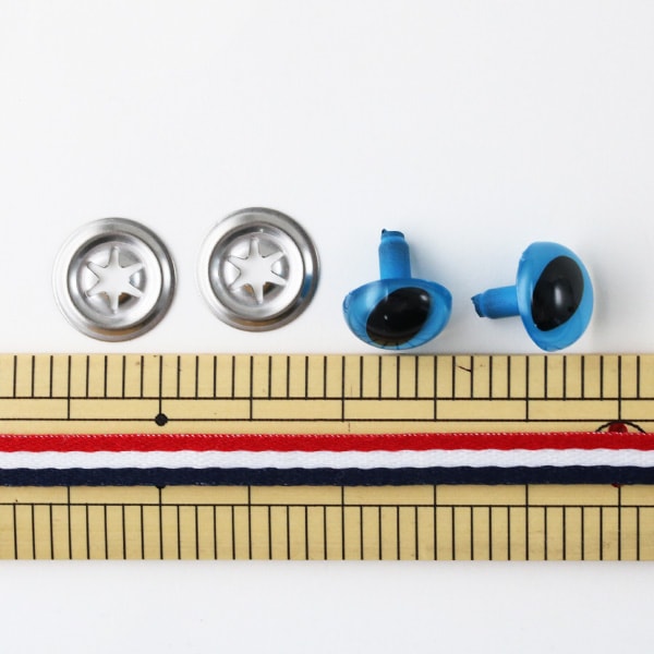 手工藝品部分“ Amigurumi Eye Cats Eye 12mm Blue” Hamanaka