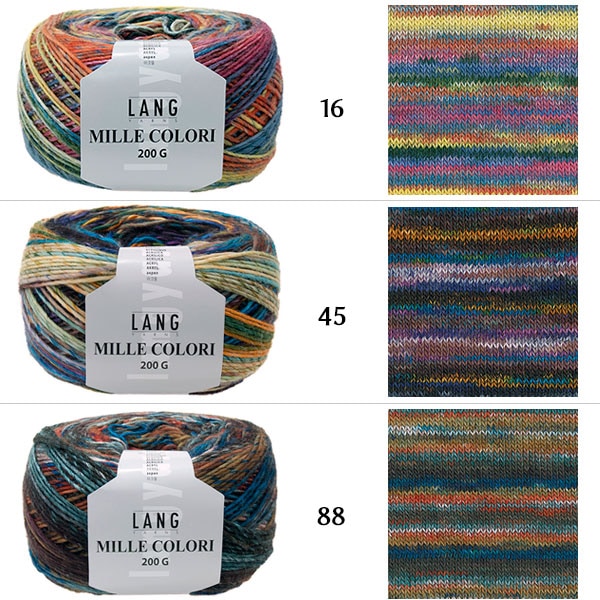 秋冬紗線 “ Mille Colori 200G 88顏色” Puppy
