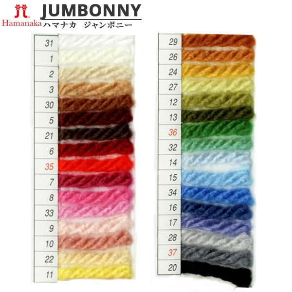 纱线 “ Hamanaka Jumbony 36颜色” Hamanaka