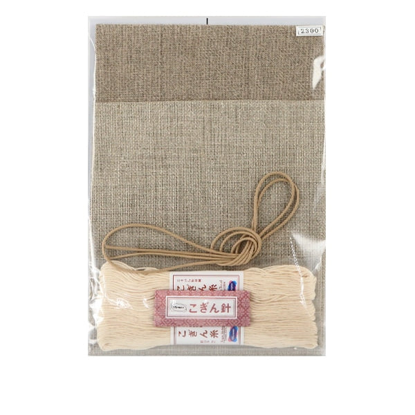 Embroidery kit "drawstring pouch Yukimikusa Kogin 92" Olympus