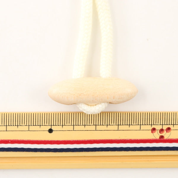 Button "Duffel button with skin 40mm white" KIYOHARA