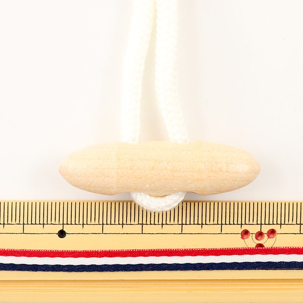 Button "Duffel button with skin 50mm white" KIYOHARA
