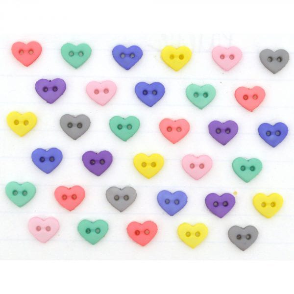ボタン 『チルドボタン Micro Mini Hearts Baby Girl Palette』 Dress It Up