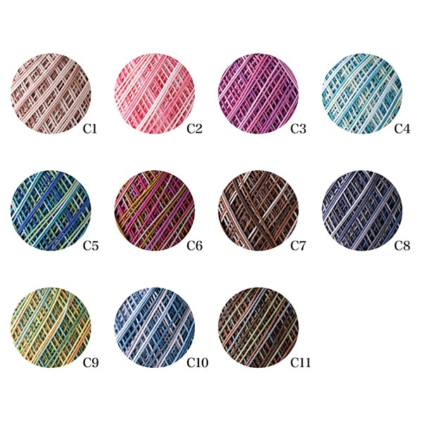 Crochet Thread "Emmy Grande Colorful (Colorful) C8 color" Olympus