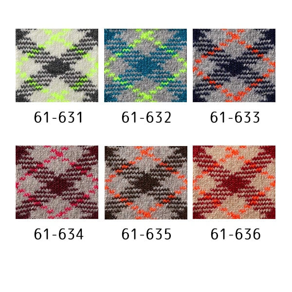 秋冬紗線 “魔術號61-632淺灰色X藍色X黃色” Clover