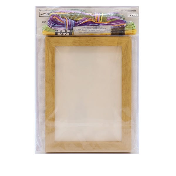 Embroidery kit "12 months Flower Frame March Pansy Marie Catholine Collection 7508" Olympus