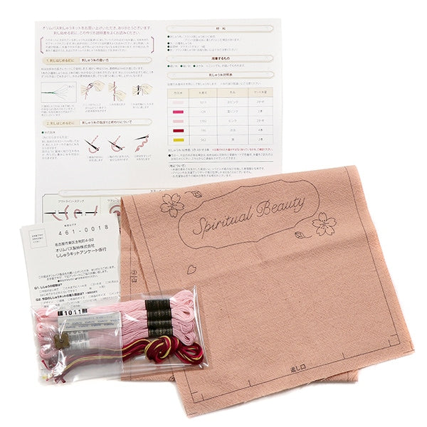 Embroidery kit "French embroidery kit kit flower language of flower language 9086" Olympus
