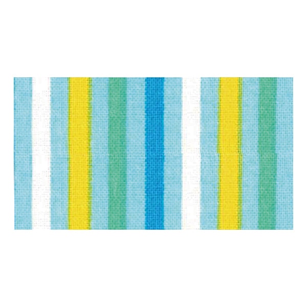 Name label sticker "Kurukurukuma Tape Tape Blue Multi Stripe 1.5cm x 1.2m 11-781" Kawaguchi Kawaguchi