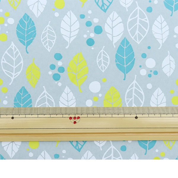 Washi "Nordic Pattern Former Paper No.8 Leaf Winter 1/6 Size"
