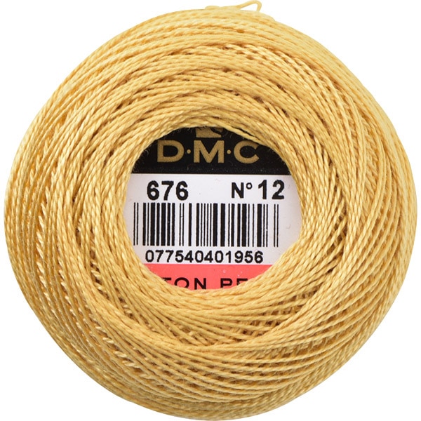 绣花线“ DMC 12号刺绣线676”