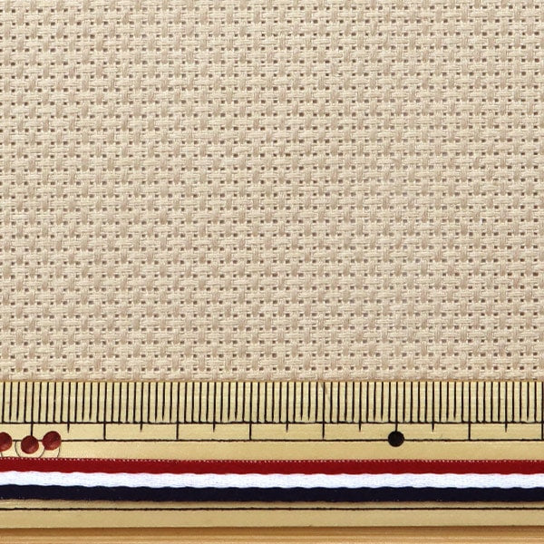 Embroidery Fabric "CHARLES CRAFT AIDA (Aida) 14 count 55 eyes 3033 number color GD1436BX-6147" DMC Dewem Sea