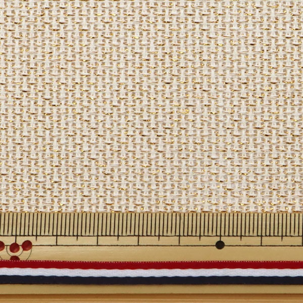 Embroidery Fabric "Charles Craft Metallic Gold Aida (Metallic Gold Aida) 14 Count 55 55 Family" DMC DM Sea