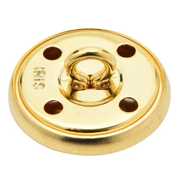 Button "Brass button Hemal -round Can Foot G 1.8cm MA150"