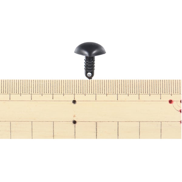 手工艺品零件“熊鼻子黑色1.5厘米6件B1-CH-A51”