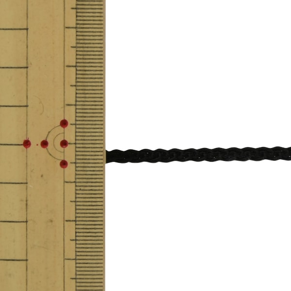 【数量5から】 手芸ブレード 『レーヨンブレード 幅約4mm 黒 111-1231-009』